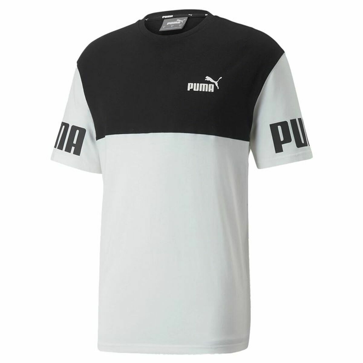Camiseta deportiva de manga corta Puma Power Colorblock Negra